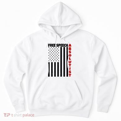 Free Speech Absolutist American Flag Hoodie