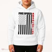 Free Speech Absolutist American Flag Hoodie thumb 2
