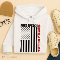 Free Speech Absolutist American Flag Hoodie thumb 4