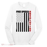 Free Speech Absolutist American Flag Long Sleeve Shirt thumb 0