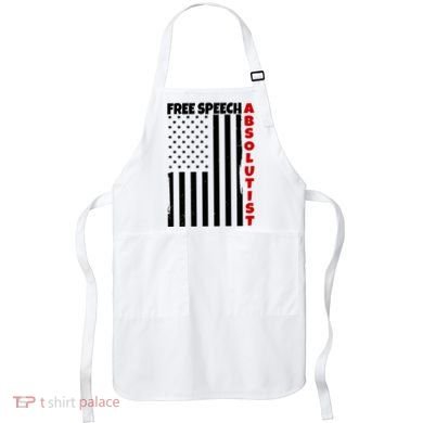 Free Speech Absolutist American Flag Apron