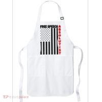 Free Speech Absolutist American Flag Apron thumb 0