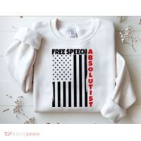 Free Speech Absolutist American Flag Sweatshirt thumb 2