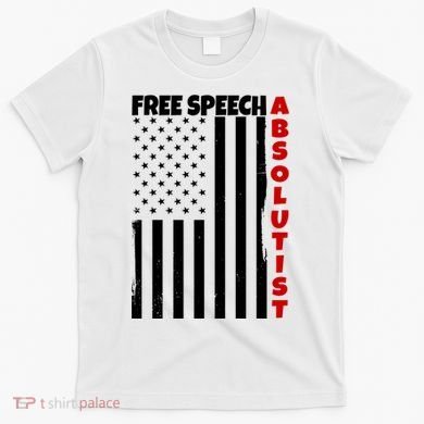 Free Speech Absolutist American Flag T-Shirt