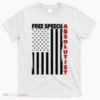 Free Speech Absolutist American Flag T-Shirt thumb 0