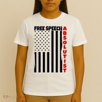 Free Speech Absolutist American Flag T-Shirt thumb 4