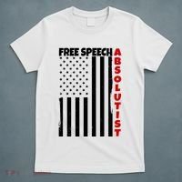 Free Speech Absolutist American Flag T-Shirt thumb 5