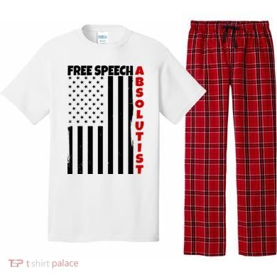 Free Speech Absolutist American Flag Pajama Set