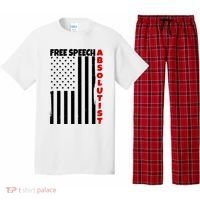 Free Speech Absolutist American Flag Pajama Set thumb 0
