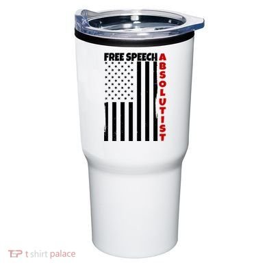Free Speech Absolutist American Flag Tumbler
