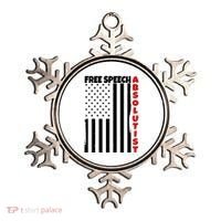 Free Speech Absolutist American Flag Ornament thumb 0