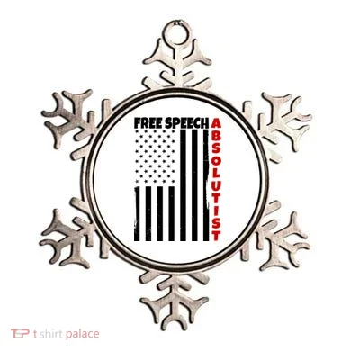 Free Speech Absolutist American Flag Ornament