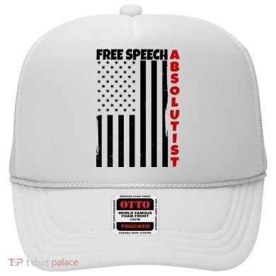 Free Speech Absolutist American Flag Hat
