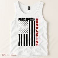Free Speech Absolutist American Flag Tank Top thumb 2