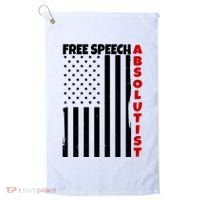 Free Speech Absolutist American Flag Golf Towel thumb 0