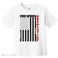 Free Speech Absolutist American Flag Toddler T-Shirt thumb 0