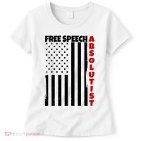 Free Speech Absolutist American Flag Women's T-Shirt thumb 0