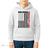 Free Speech Absolutist American Flag Kids Hoodie thumb 4