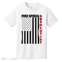 Free Speech Absolutist American Flag Kids T-Shirt thumb 0