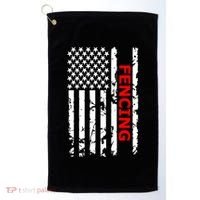 Fencing 'S And 'S Cool Gift Golf Towel thumb 0