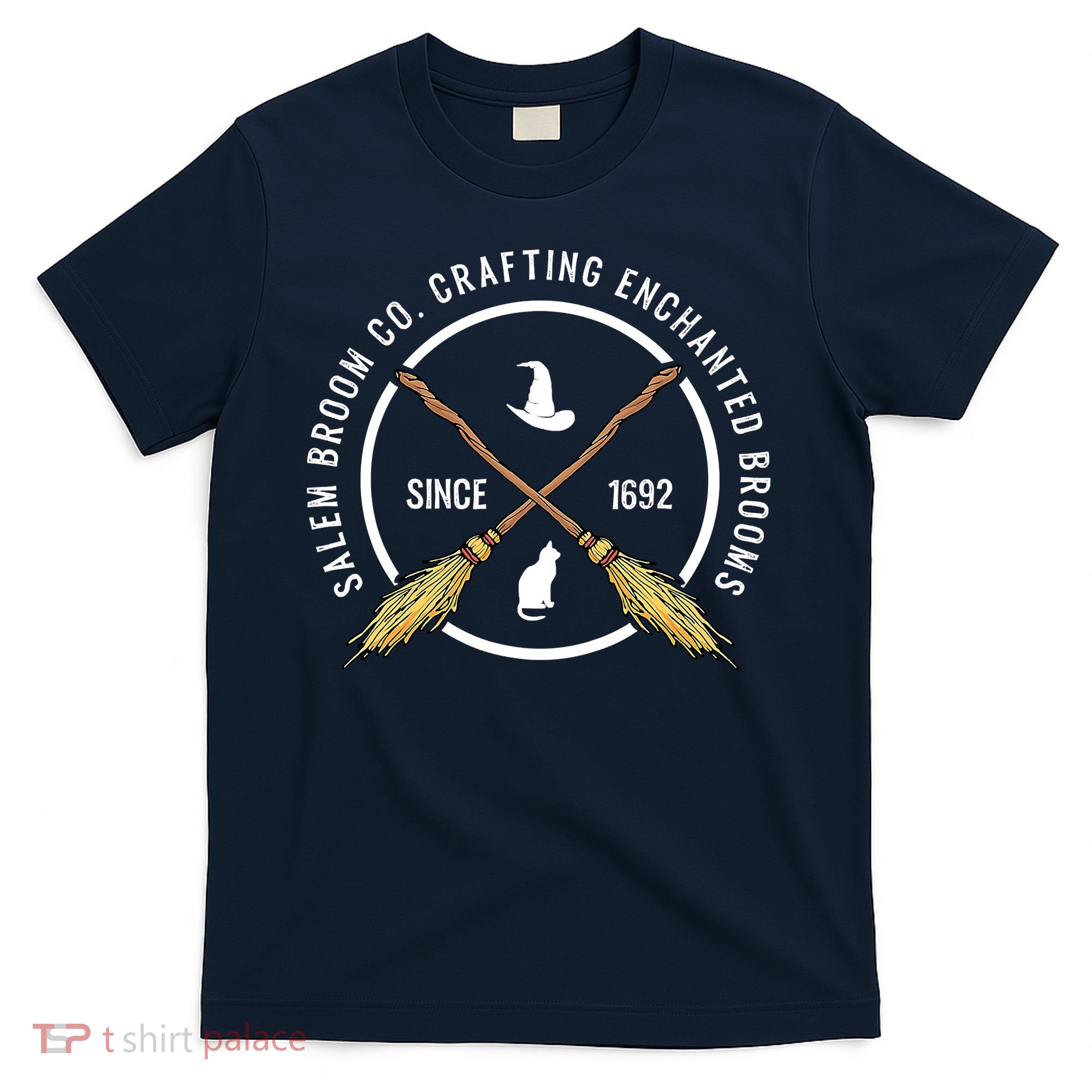 Funny Salem Broom Company For A Witch Fan Halloween T-Shirt