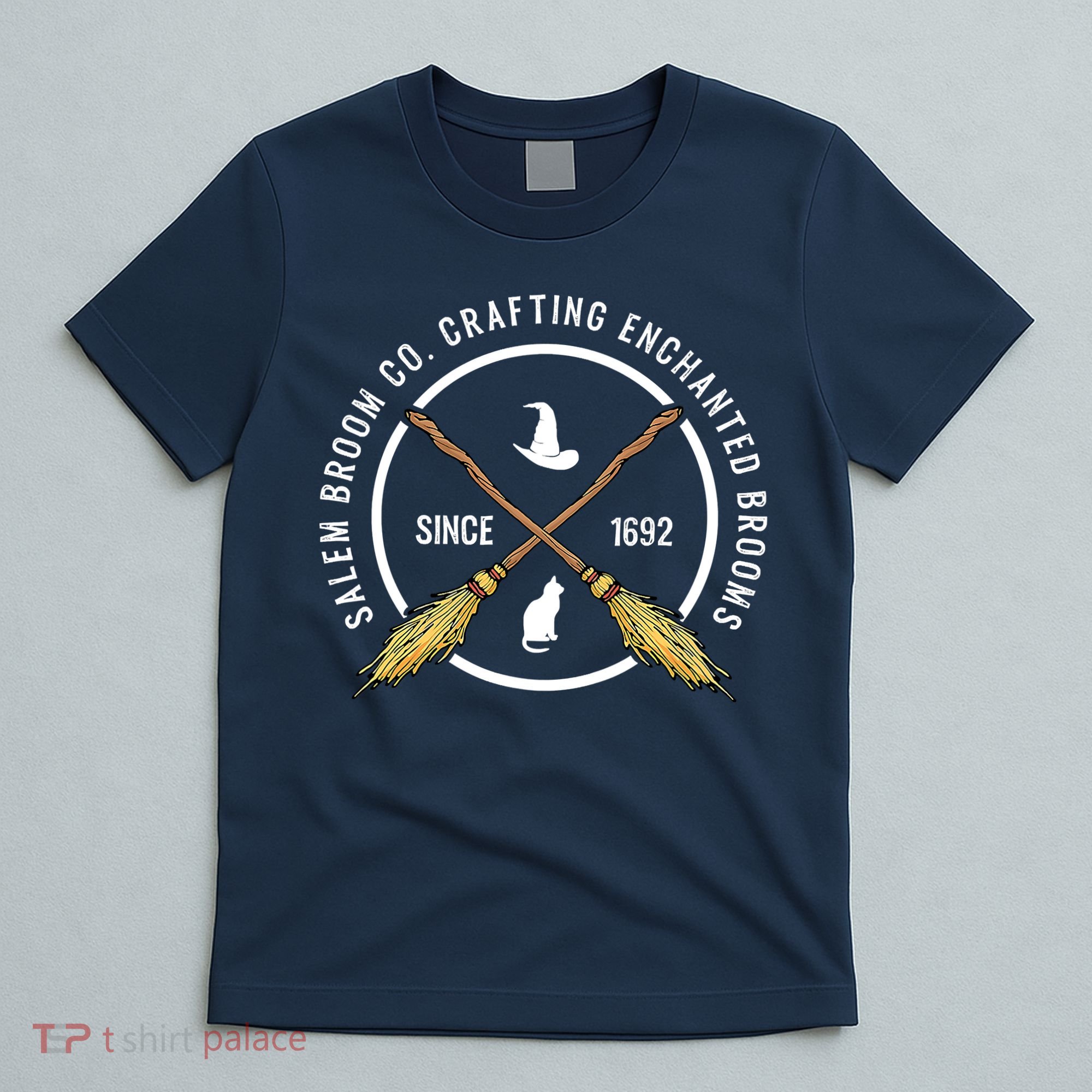 Funny Salem Broom Company For A Witch Fan Halloween T-Shirt