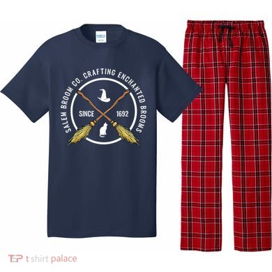 Funny Salem Broom Company For A Witch Fan Halloween Pajama Set