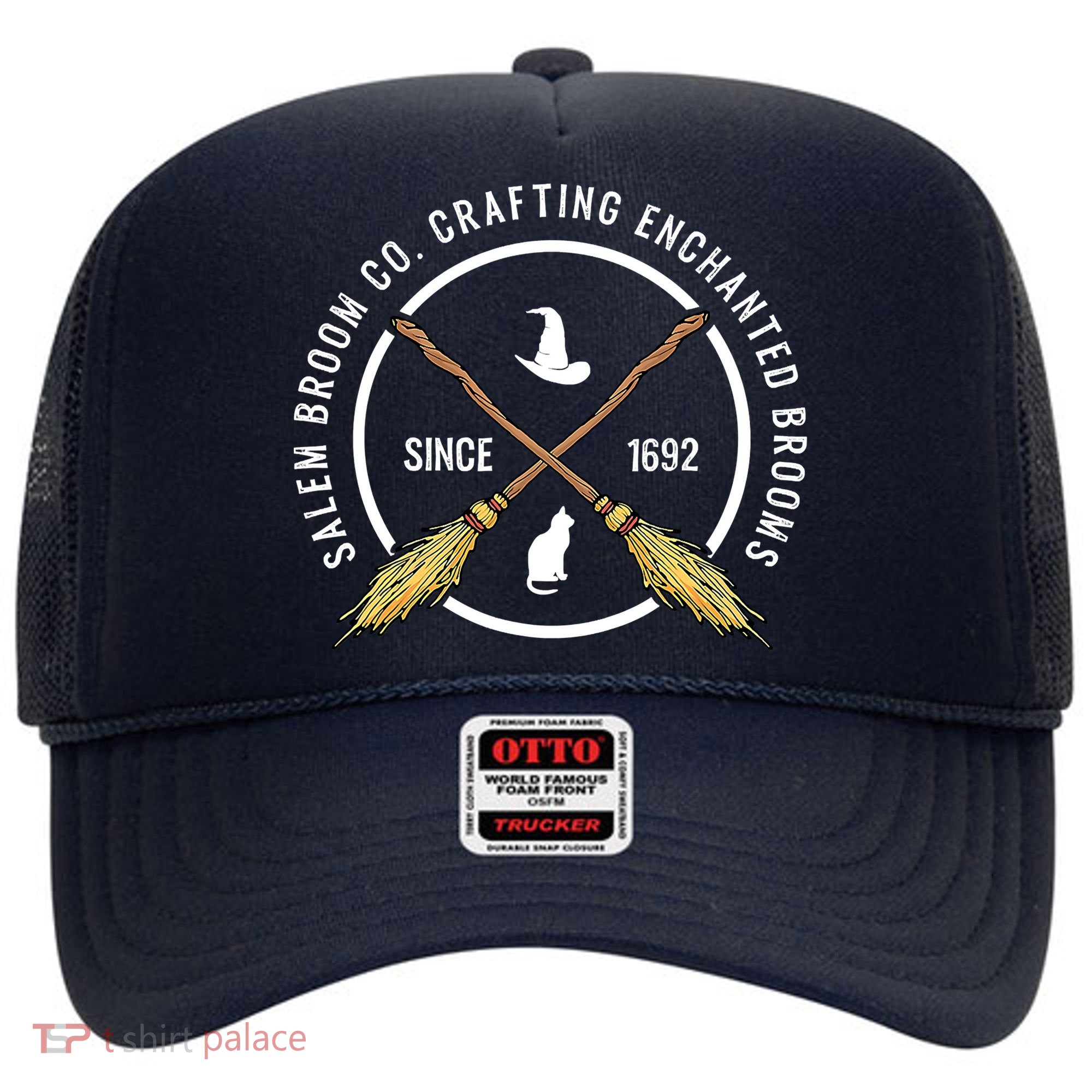 Funny Salem Broom Company For A Witch Fan Halloween Hat