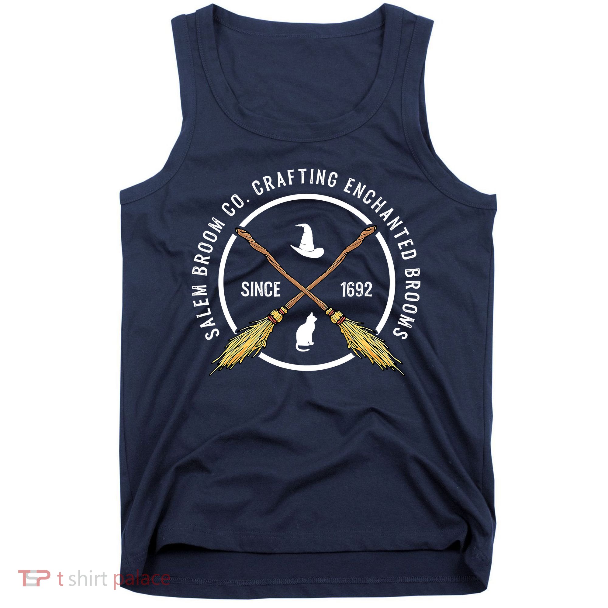Funny Salem Broom Company For A Witch Fan Halloween Tank Top