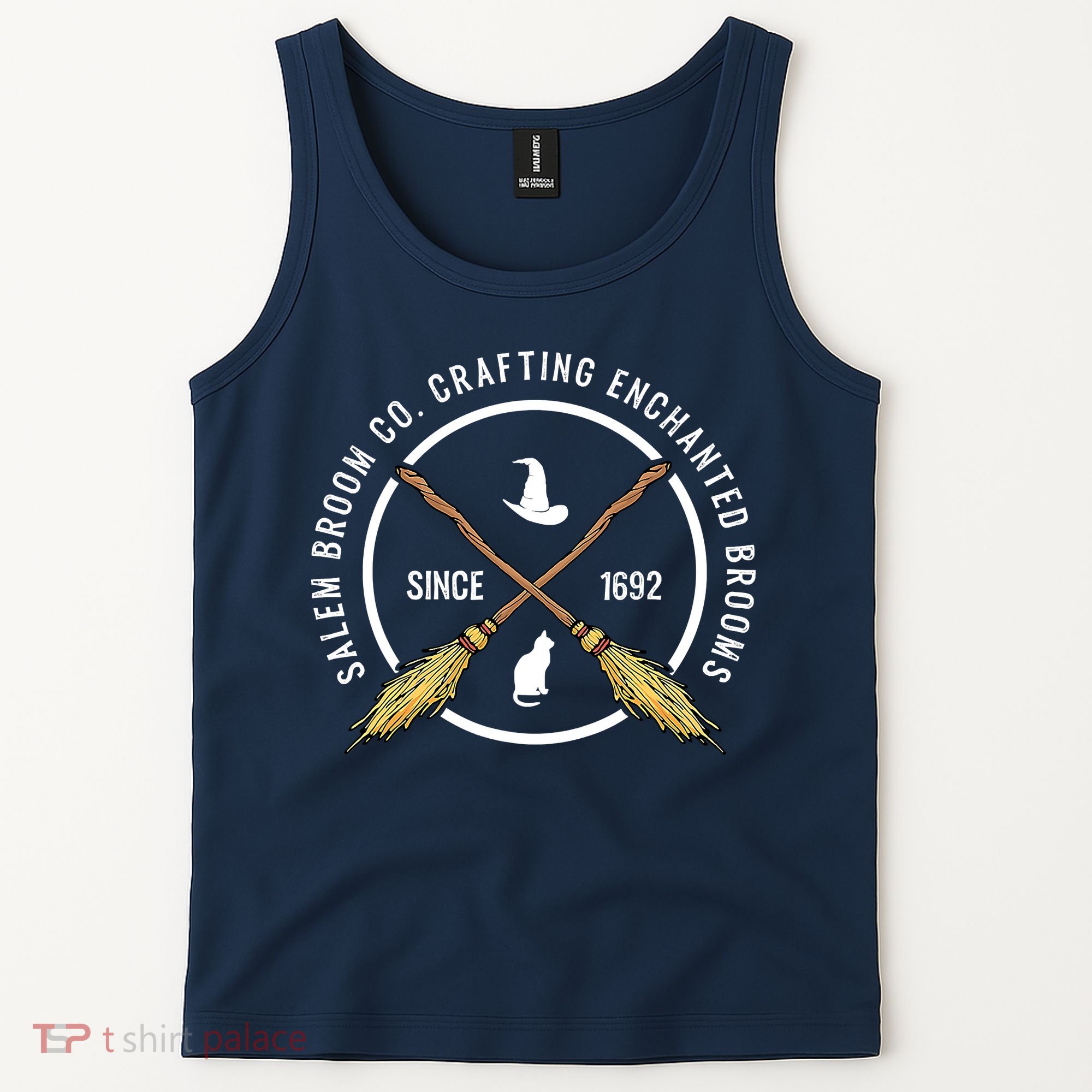Funny Salem Broom Company For A Witch Fan Halloween Tank Top