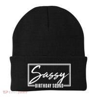 Funny Sassy Birthday Squad Matching Group Shirts Beanie thumb 0