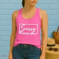 Funny Sassy Birthday Squad Matching Group Shirts Women's Tank Top thumb 2