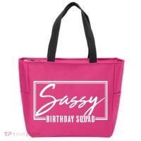Funny Sassy Birthday Squad Matching Group Shirts Tote Bag thumb 0
