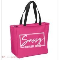 Funny Sassy Birthday Squad Matching Group Shirts Tote Bag thumb 2