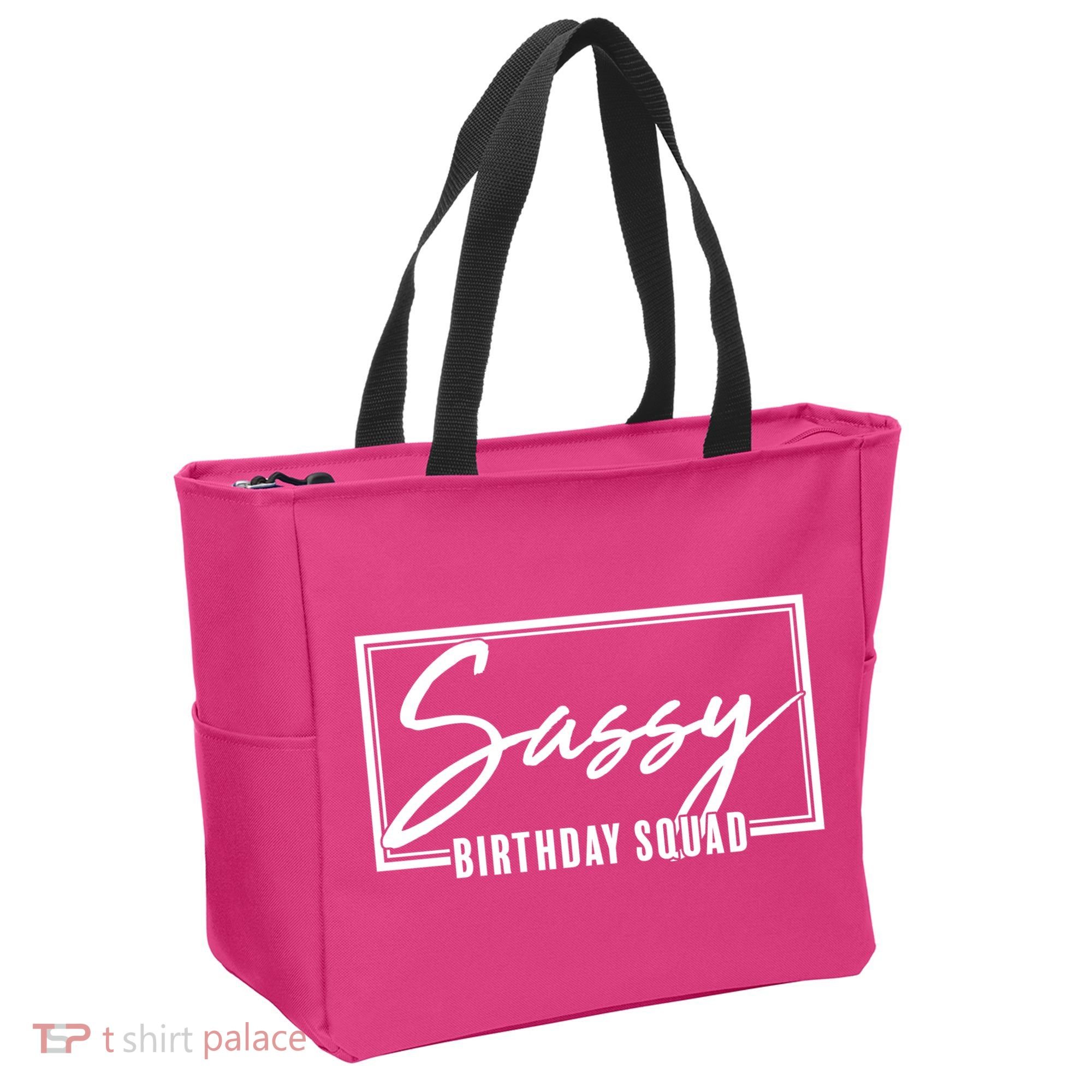 Funny Sassy Birthday Squad Matching Group Shirts Tote Bag