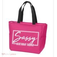 Funny Sassy Birthday Squad Matching Group Shirts Tote Bag thumb 3