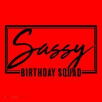 Funny Sassy Birthday Squad Matching Group Shirts Santa Hat thumb 1