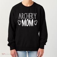 Funny Sarcastic Bow Hunter Archer Gift Archery Mom Gift Women's Sweatshirt thumb 0