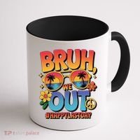 Funny Summer Break Bruh We Out Last Day Of School Teacher Coffee Mug thumb 1
