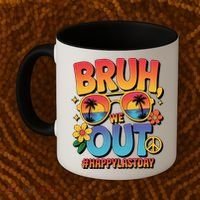 Funny Summer Break Bruh We Out Last Day Of School Teacher Coffee Mug thumb 2