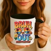 Funny Summer Break Bruh We Out Last Day Of School Teacher Coffee Mug thumb 3