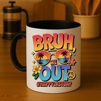 Funny Summer Break Bruh We Out Last Day Of School Teacher Coffee Mug thumb 4