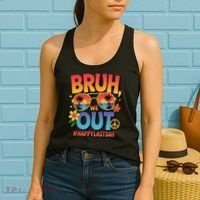 Funny Summer Break Bruh We Out Last Day Of School Teacher Women's Tank Top thumb 2