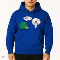 Funny Scared Broccoli By Ghost Cauliflower Funny Vegetarian Gift Hoodie thumb 2