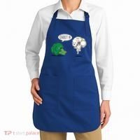 Funny Scared Broccoli By Ghost Cauliflower Funny Vegetarian Gift Apron thumb 2