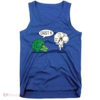 Funny Scared Broccoli By Ghost Cauliflower Funny Vegetarian Gift Tank Top thumb 0
