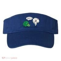 Funny Scared Broccoli By Ghost Cauliflower Funny Vegetarian Gift Visor thumb 0