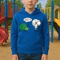 Funny Scared Broccoli By Ghost Cauliflower Funny Vegetarian Gift Kids Hoodie thumb 2