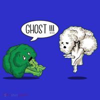 Funny Scared Broccoli By Ghost Cauliflower Funny Vegetarian Gift Tote Bag thumb 4