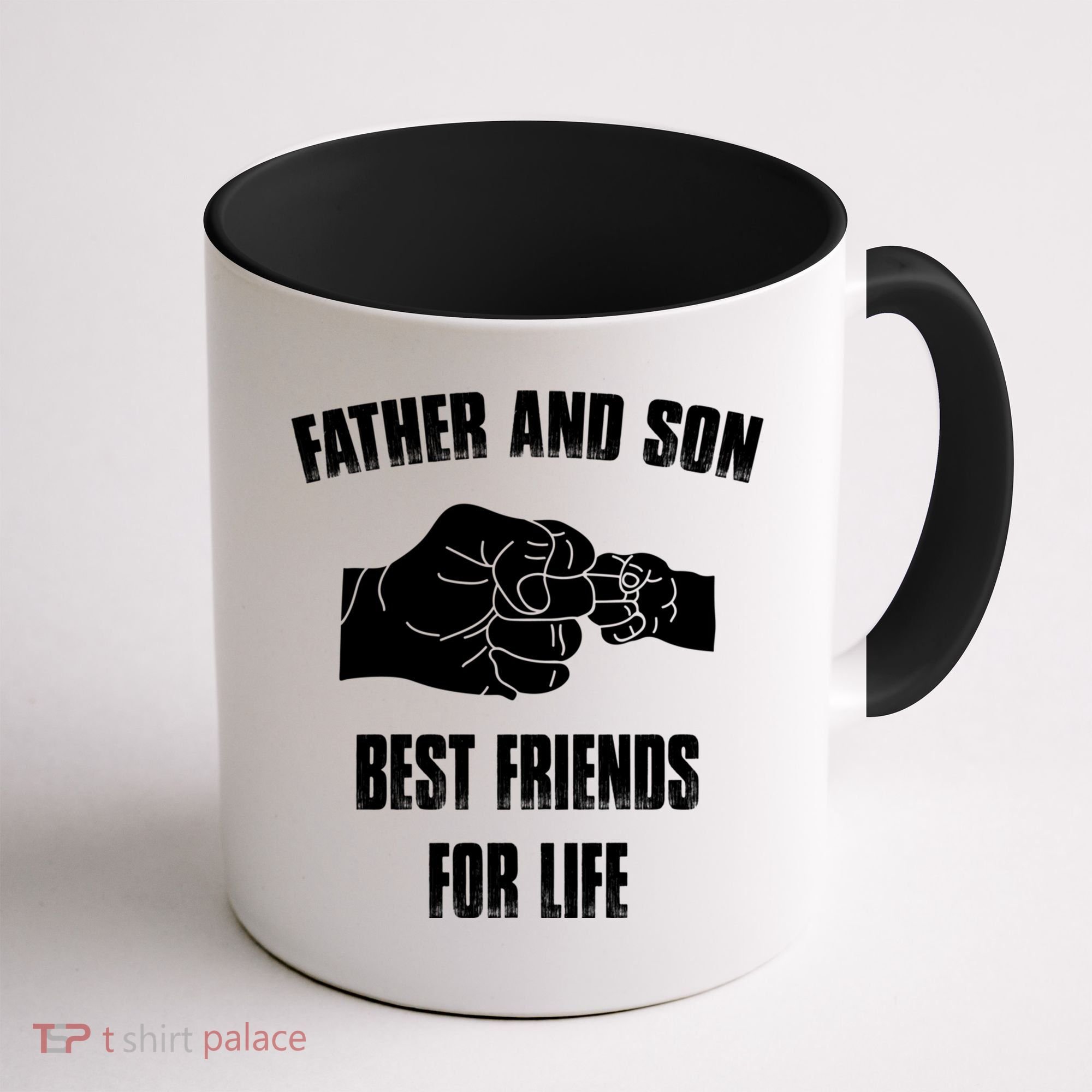 Father Son Best Friends For Life Fist Bump Gift Coffee Mug